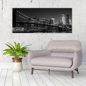 Obraz Brooklyn mosta v New Yorku (120x50 cm)