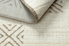 Koberec PURE Kvadraty geometrický 5842-17731 krém / zelený