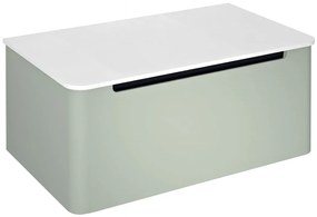 Sapho Sapho, KERALA umývadlová skrinka 80x35x47,5cm, 1x zásuvka, verde, KR080-4444
