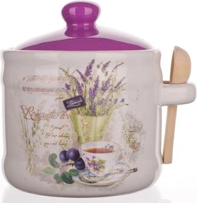 Keramická dóza s lyžičkou Lavender, BANQUET
