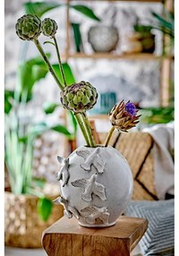 Krémová váza z kameniny (výška 25 cm) Abira – Bloomingville