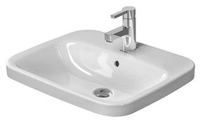 DURAVIT DuraStyle zápustné umývadlo s otvorom, s prepadom, 560 mm x 455 mm, 0374560000