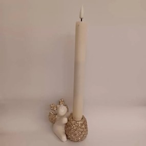 DECOLED Keramický svietnik, 9,5 x 9 x 8 cm