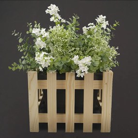 AMADEA Drevený obal na kvetináč, 27x27x21 cm Český výrobok