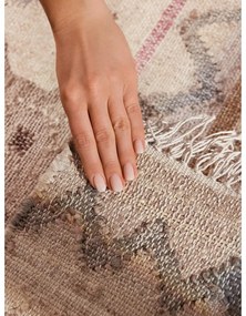 Krémový ručne tkaný jutový behúň 80x200 cm Roya Imani – Elle Decoration