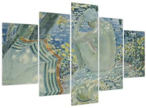 Obraz - Frederick Carl Frieseke, On the Bank, reprodukcia (150x105 cm)