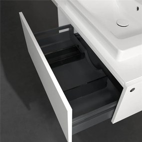 VILLEROY &amp; BOCH Legato závesná skrinka pod umývadlo (umývadlo v strede), 1 zásuvka, 800 x 500 x 380 mm, White Matt, B67800MS