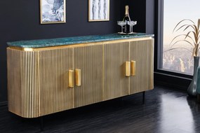 Komoda Veneziano 160cm zelený mramor