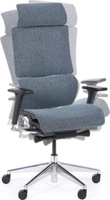 Kancelárska balančná stolička s balančným operadlom PHOENIX, sivomodrá