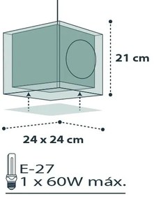 Dalber D-74552 - Detský luster PIRATES 1xE27/60W/230V