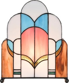 Stolová lampa Tiffany v neobvyklom tvare Tafien - 30*4*25 cm