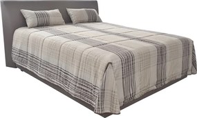 Posteľ Evita 180x200 cm, kávová ekokoža