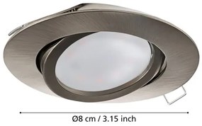Eglo 31689 - SADA 3x LED Podhľadové svietidlo TEDO 3xGU10-LED/5W/230V