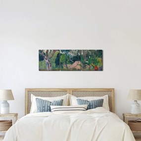 Obraz - Paul Gauguin, Te raau rahi (The Big Tree), reprodukcia (s hodinami) (90x30 cm)