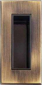 Mušle na posuvné dvere MP TI - 2650 (OGS - Bronz česaný matný), Bez otvoru, MP OGS (bronz česaný mat)