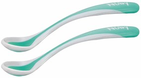 Lyžička kŕmiaca termo 2 ks, 3 m+, zelená