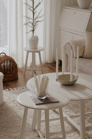 Ferm Living Adventný svietnik Ceramic Light Grey