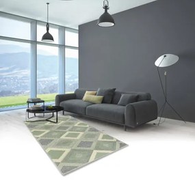 Koberce Breno Kusový koberec PORTLAND 1505/RT4H, zelená, viacfarebná,80 x 140 cm