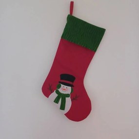DECOLED Vianočná pančucha so snehuliakom, 50 cm