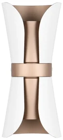Nástenné svietidlo v bielo-bronzovej farbe Coat – Trio