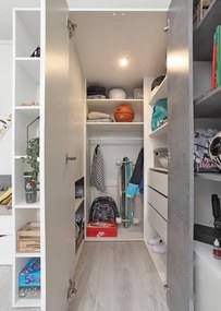 Šatňová šatníková skriňa Sigma 1, biela mat / betón