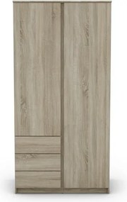Šatníková skriňa Carlos, dub sonoma, 100 cm