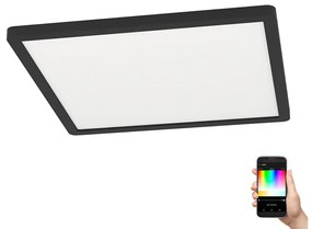Eglo 900093 - LED RGBW Stmievateľné stropné svietidlo ROVITO-Z LED/14,6W/230V čierna EG900093