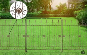 Mriežka na popínavé rastliny Mangold - 115 x 125 cm - Hnedá antik