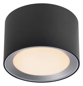 NORDLUX Kúpeľňové stmievateľné svetlo LED LANDON, 6,5 W, teplá biela, čierna