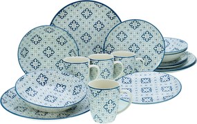 XXXLutz KOMBINOVANÝ SERVIS Yara Blau 16-dielne Creatable - Online Only bytové doplnky - 007768060201
