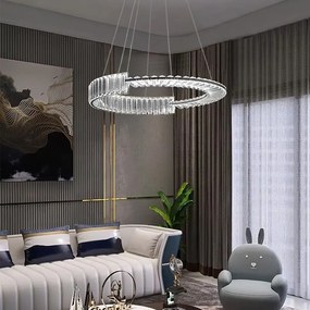 Toolight Toolight, LED krištáľové osvetlenie 60cm, APP1529-CP60, chrómová, OSW-06401