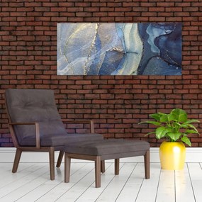 Obraz - Abstrakcia alkoholovým atramentom (120x50 cm)