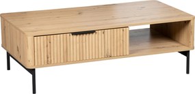 XXXLutz KONFERENČNÝ STOLÍK, čierna, dub artisan, kov, kompozitné drevo, 110/60/37 cm MID.YOU - Stolíky do obývačky - 002798031605