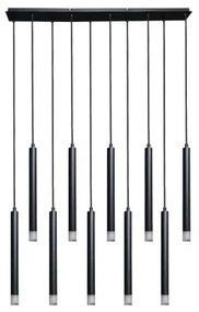 Rabalux 72364 - Luster na lanku RAMIRA 10xG9/5W/230V čierna