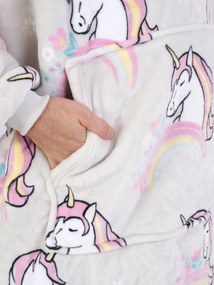 Baránková mikina mikroplyš – Jednorožec veľkosť L