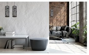 Luster na lanku AVALO 1xE27/60W/230V šedá/čierna