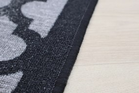 Berfin Dywany 100x67 cm Protišmykový behúň na mieru Zel 1017 Silver (Grey) - obšitý zo všetkých strán, šedá, chodba / predsieň