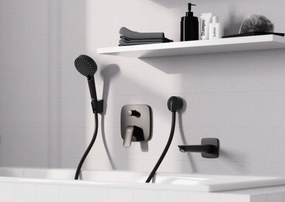Hansgrohe Logis, vaňová batéria pod omietku, čierna matná, HAN-71405670