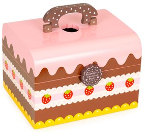 MULTISTORE Drevená krabica sada sladkostí na rezanie torty 29 kusov