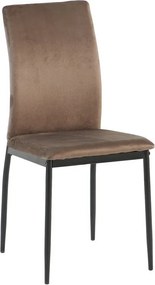 Jedálenská stolička Mette, hnedá látka