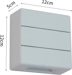 Brilagi - LED vonkajšie nástenné svietidlo DOUBLERAY LINE LED/6W/230V biela IP54