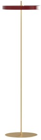 Červená LED stojacia lampa so stmievačom s kovovým tienidlom (výška 151 cm) Asteria Floor – UMAGE