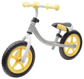 Detské odrážadlo bicykel Baby Mix TWIST sivo-žlté