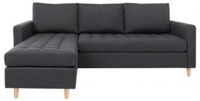Rohová pohovka FIRENZE 219 cm polyester, tmavě šedý House Nordic 1301501