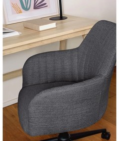 Tmavosivá kancelárska stolička Kave Home Madina