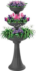 BAMA Kvetináč TREVY FIORIERA, tmavo sivý