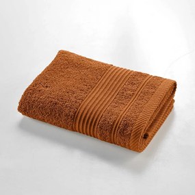 Froté bavlnený uterák v terakotovej farbe 50x90 cm Tendresse – douceur d'intérieur