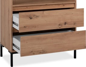 Široký regál so zásuvkami Korsika, dub artisan