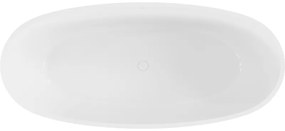 Mexen Torino, voľne stojaca vaňa z konglomerátu 155x78 cm, biela lesklá, 57271557810