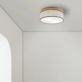 Brilagi - LED Stropné svietidlo BELLADONNA 2xE27/15W/230V pr. 40 cm krémová/dub